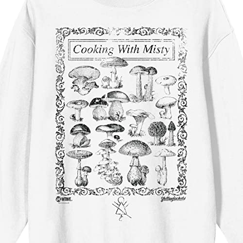Bioworld Yellowjackets Cooking With Misty Mushrooms Adult White Crew Neck Sweatshirt2