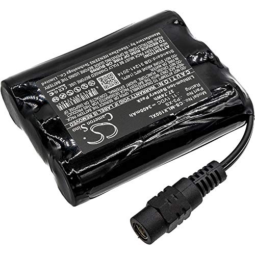 DRAWBELL Replacement Battery for Minelab Sovereign XS Part NO P3-XS (3400mAh/11.1V)