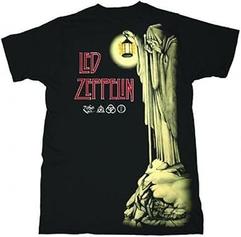 Led Zeppelin Hermit Logo Classic Fit T-Shirt Black