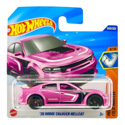 Hot Wheels '20 Dodge Charger Hellcat, Pink, Die-Cast Model Car