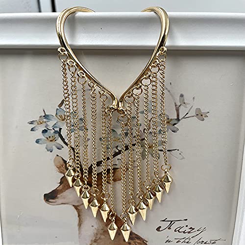 Elf Ear Cuffs for Women Fairy Ears Goth Punk Ear Cuffs Halloween Accessorie Gothic Punk Jewelry Wrap Droping Earrings4