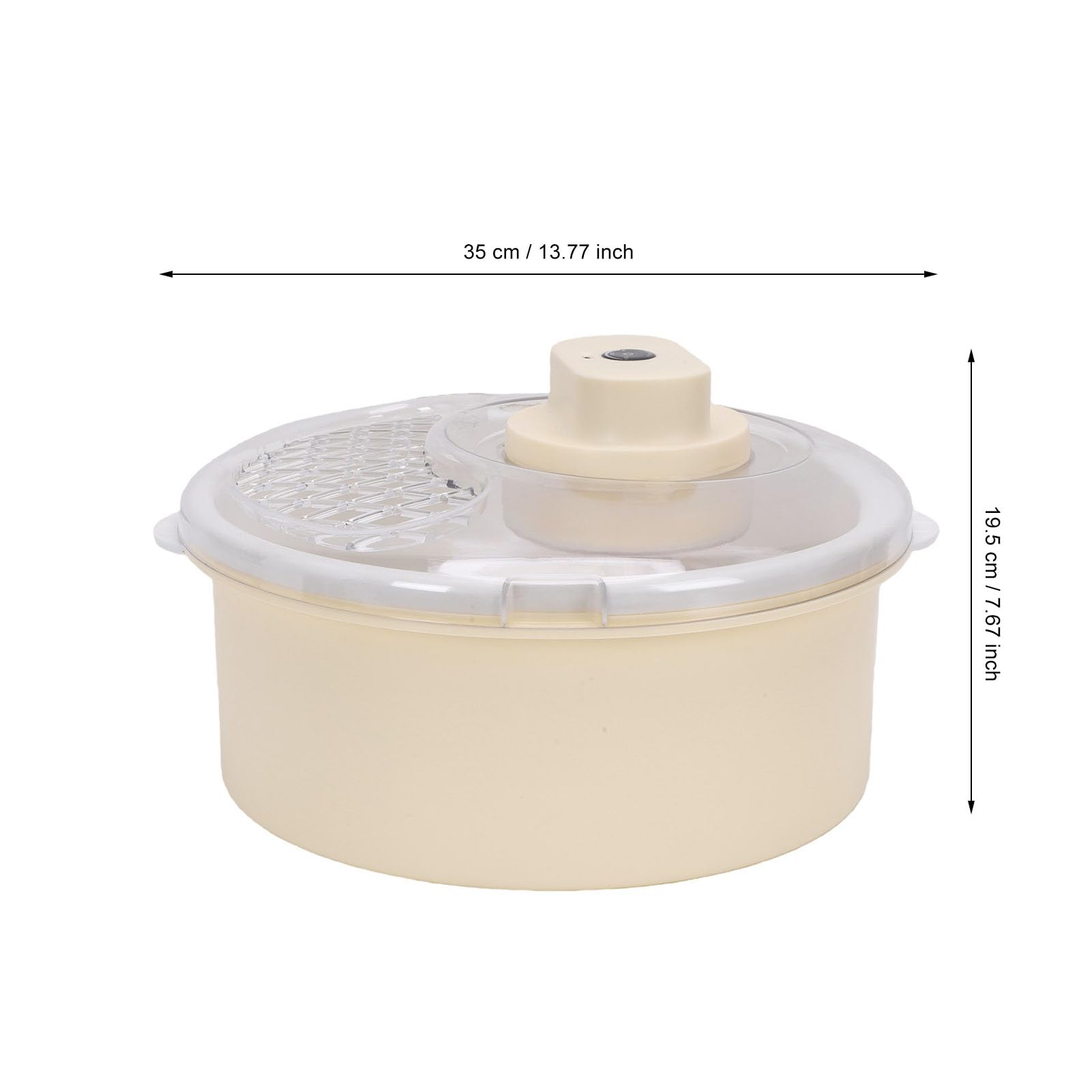 Essoreuse à Salade 4L, Laveuse-sécheuse à Fruits avec Panier Passoire | Batterie 1200 MAh, Rechargeable, Portable, pour Baies Vertes