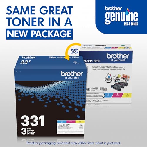 Brother Genuine Standard-Yield Color Toner Cartridge Three Pack TN331 3PK -Includes one Cartridge Each of Cyan, Magenta & Yellow Toner - image 3