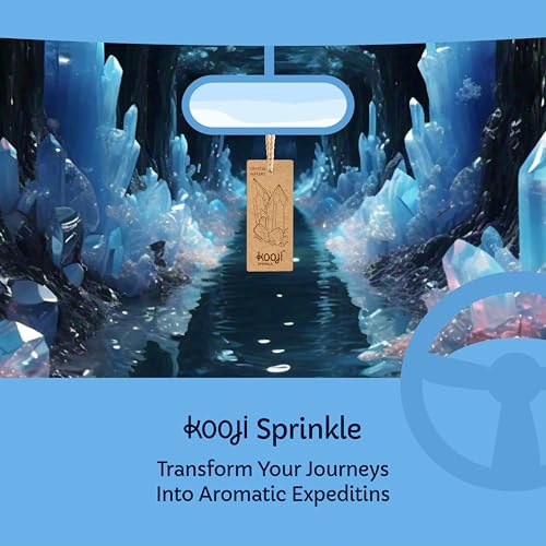 Image of KOOJI Sprinkle - Car & Home Perfumes - Crystal Waters 30 ML | Premium Freshener - Floral & Crystalline Musk | Natural & Vegan Ingredients | Long-Lasting Aroma - Up to 60 Days