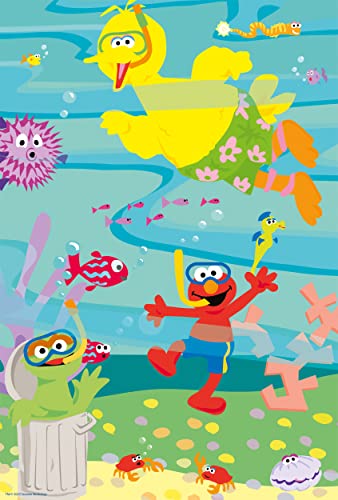 Schmidt Spiele 56458 Sesamstraße, Tierisch stark, 3x48 Teile Kinderpuzzle, Normal