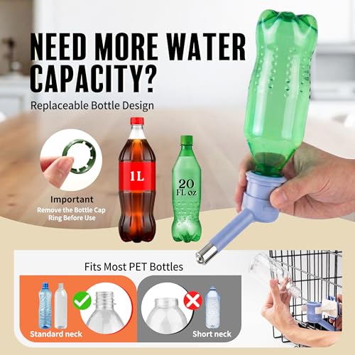 Bouteille eau chien H590 étanche pour éliminer les fuites de cage - 6