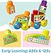MEGA BLOKS First Builders Toddler Blocks Toy Set, Build ‘n Learn Activity Table with 30 Pieces and Storage, Blue, Ages 1+ Years (Amazon Exclusive)