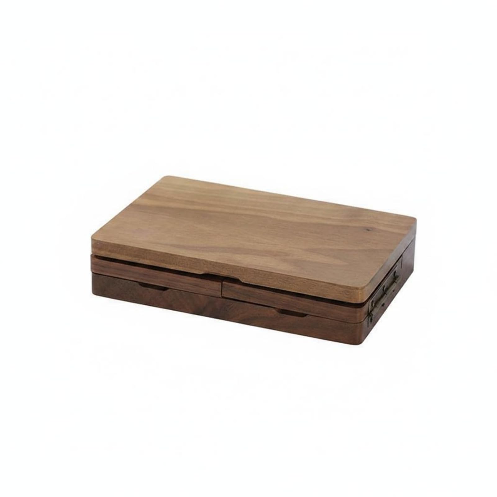 Palette de Peinture Portable Boîte de Peinture Coffret d'Artiste Coffret de Plateau de Mélange en Bois avec 24 Séparations Anti-mélange Adaptée aux