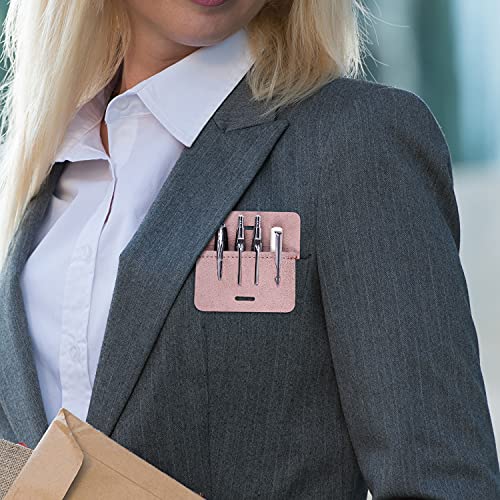 Wisdompro Protetor de bolso, pacote com 3 estojos de couro sintético resistente para camisas, casaco