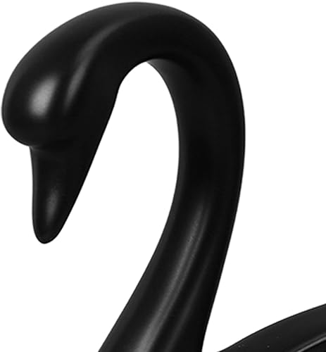 Miniatura 5 de Wnvivi 2 figuras de cisne, escultura de cisne de cerámica en blanco y negro, decoración moderna de cisne para pareja para dormitorio, estante de