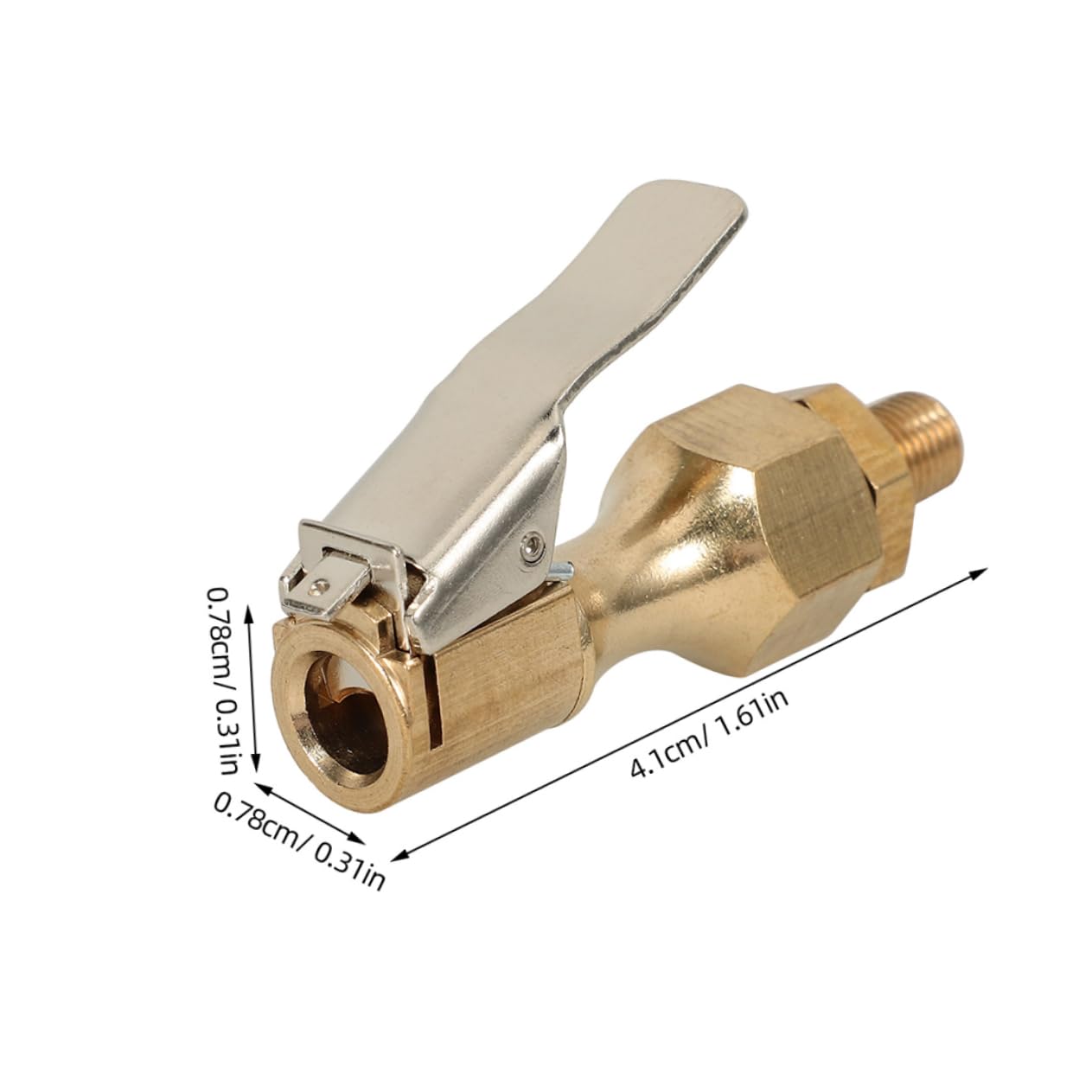 Mikinona Copper Material Tire Chuck Clip Air Chuck Professional Air Inflator for Cars Bicycles