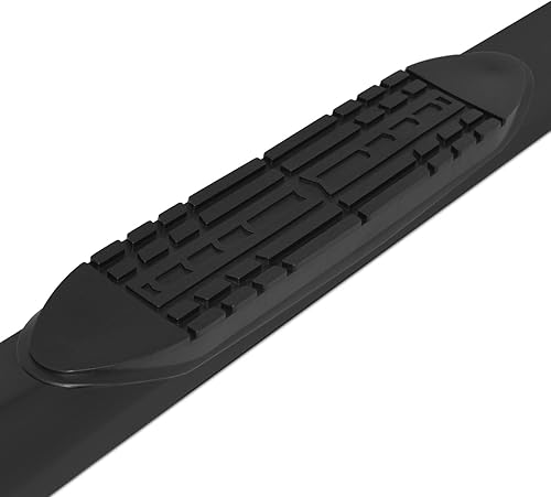 Miniatura 2 de Raptor Series Estribos escalones de 5 pulgadas de estilo ovalado de aluminio negro para nuevo cuerpo 19-25 Ram 1500 Crew Cab