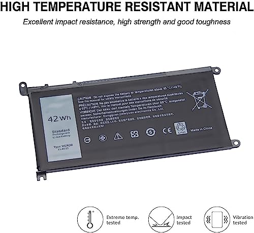 Wefly Laptop Battery Compatible WDX0R for Dell Inspiron 15 5570 7579 5567 5578 5368 5379 7569 13 5378 7368 14 5482 7472 17 5770 5766 7 5588. 4... - Image 3