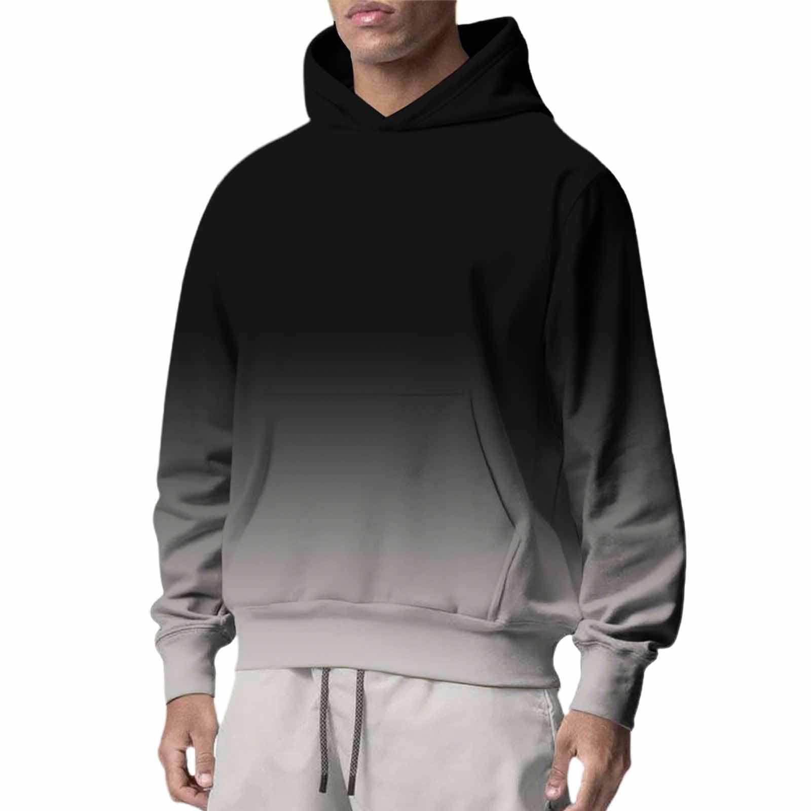 Ropa Protección Solar Sudadera De Manga Larga Otoño para Hombre, Exteriores, Camisa Lana Hombre (Black, XXL) Gym Jersey Corta Verano Mangas El Sol Playa Artículos Pesca Chaquetas