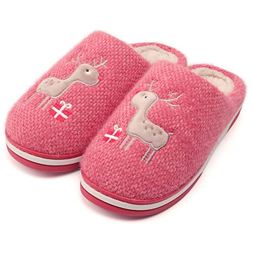 WINZYU Pantoffel Dames Heren Warme Zachte Comfortabele Sloffen Antislip Pluche Kerst Slippers Rendieren Cadeau Pluizige… - Image 8