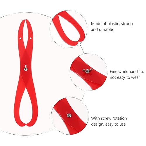 Miniatura 2 de Healifty 2 pinzas de patas dobladas, herramienta de medición de escultura de arcilla de plástico, suministros de arte, herramientas de medición de