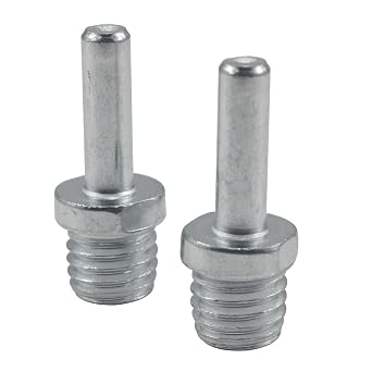 2 Pcs 5/8"-11 Male Thread to Drill Adapter 8mm Shank | 5/8-11 UNC Thread Adapter for Drills, Drill Press and Die Grinders