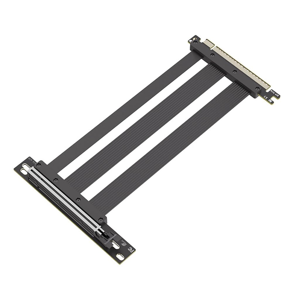 PCI-E 5.0 X16 Riser kabel przedłużający do karty graficznej montaż 90° przedłużacz GPU czarny