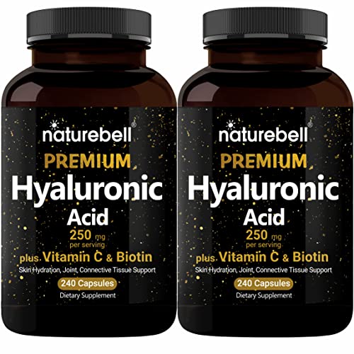 NatureBell 2-Pack Hyaluronic Acid 250mg + Vitamin C