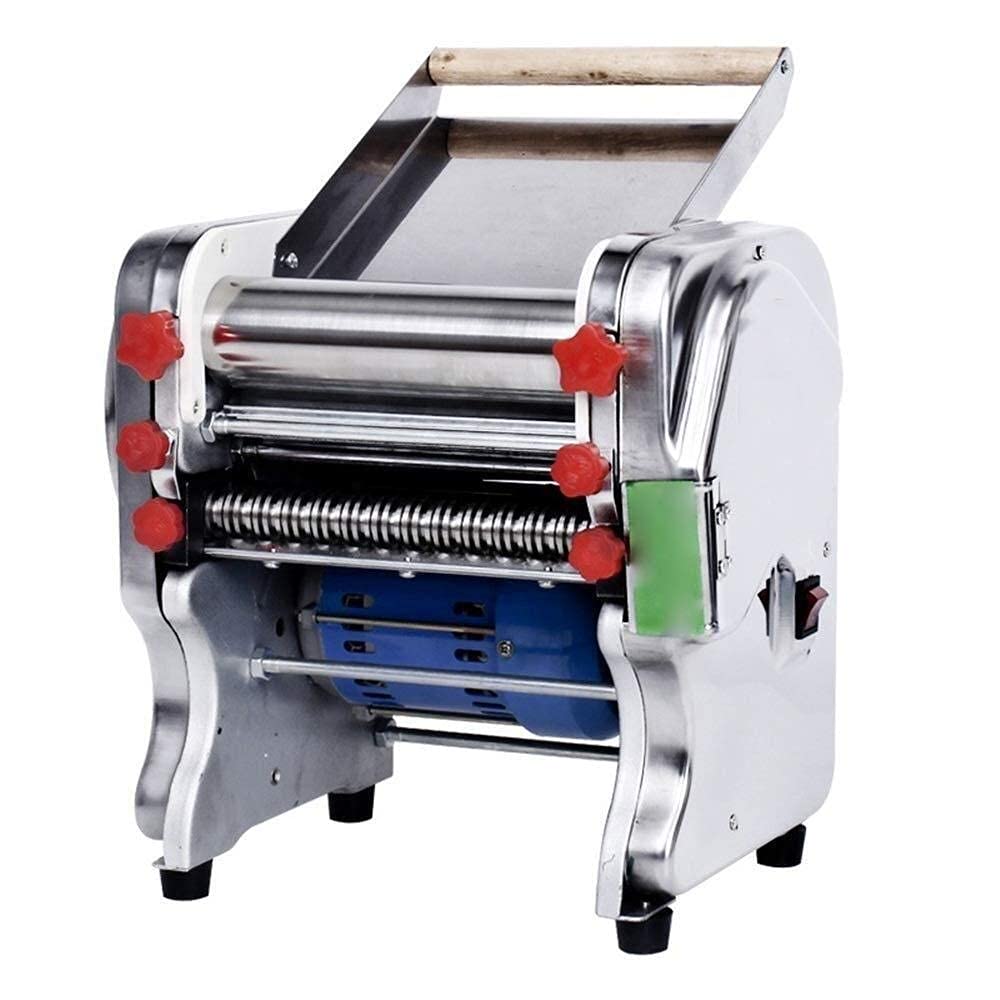 Macchina per Pasta, Macchina per Pasta -220V Macchina per Tagliare la Pasta elettrica Commerciale in Acciaio Inossidabile Macchina per Tagliare la Pasta con Rullo per Pasta Macchine per Pasta manuali