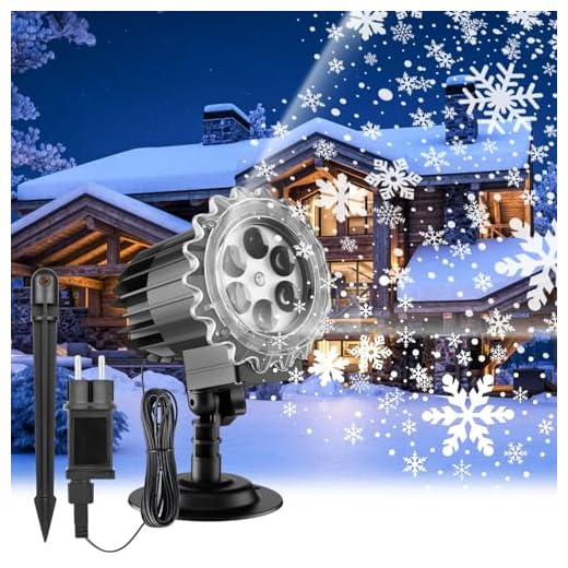 GuKKK Projecteur Noël Extérieur et Intérieur LED, Étanche IP65 - Décoration pour Noël, Mariage, Anniversaire, Fenêtre, Patio
