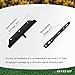 Explranltec Louver Bracket Kit, Deck Sunblind System, Shutters Hardware System for Windows Garden, Complete Kit up to 11 Boards (48'') Black