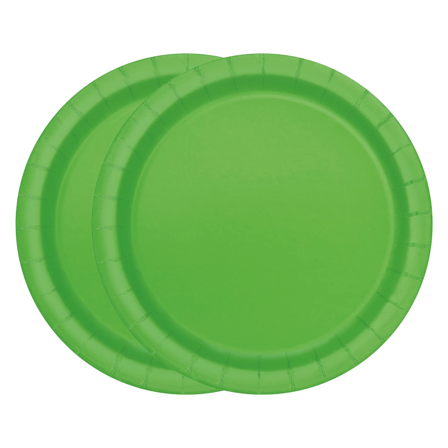WedDecor 9" (23cm) Square Dessert Disposable Paper Plates Lime Green Colour Tableware for Picnics, Weddings, Birthdays, Anniversaries, Baby Showers & Christmas Events, Pack of 16 — image 1