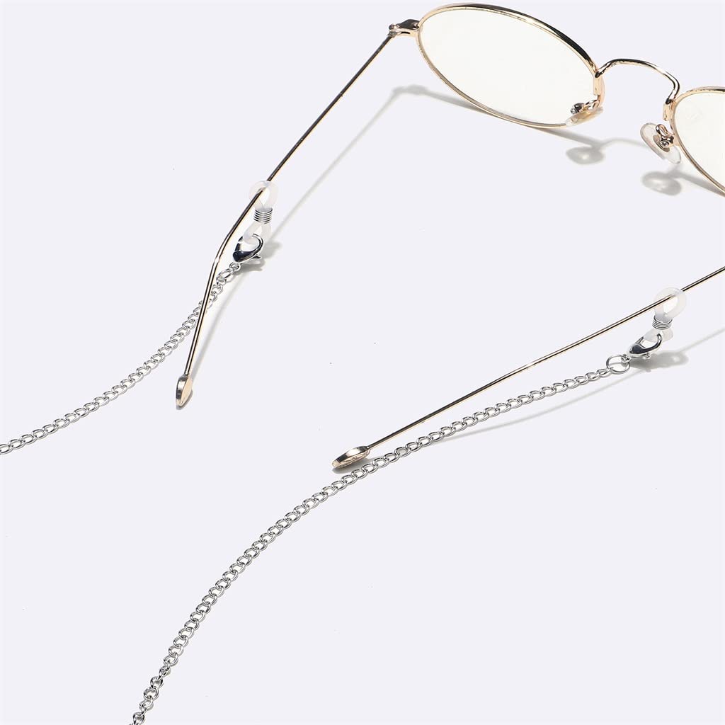 Set Brillenkette Blattscheibe Gold Brillenseil