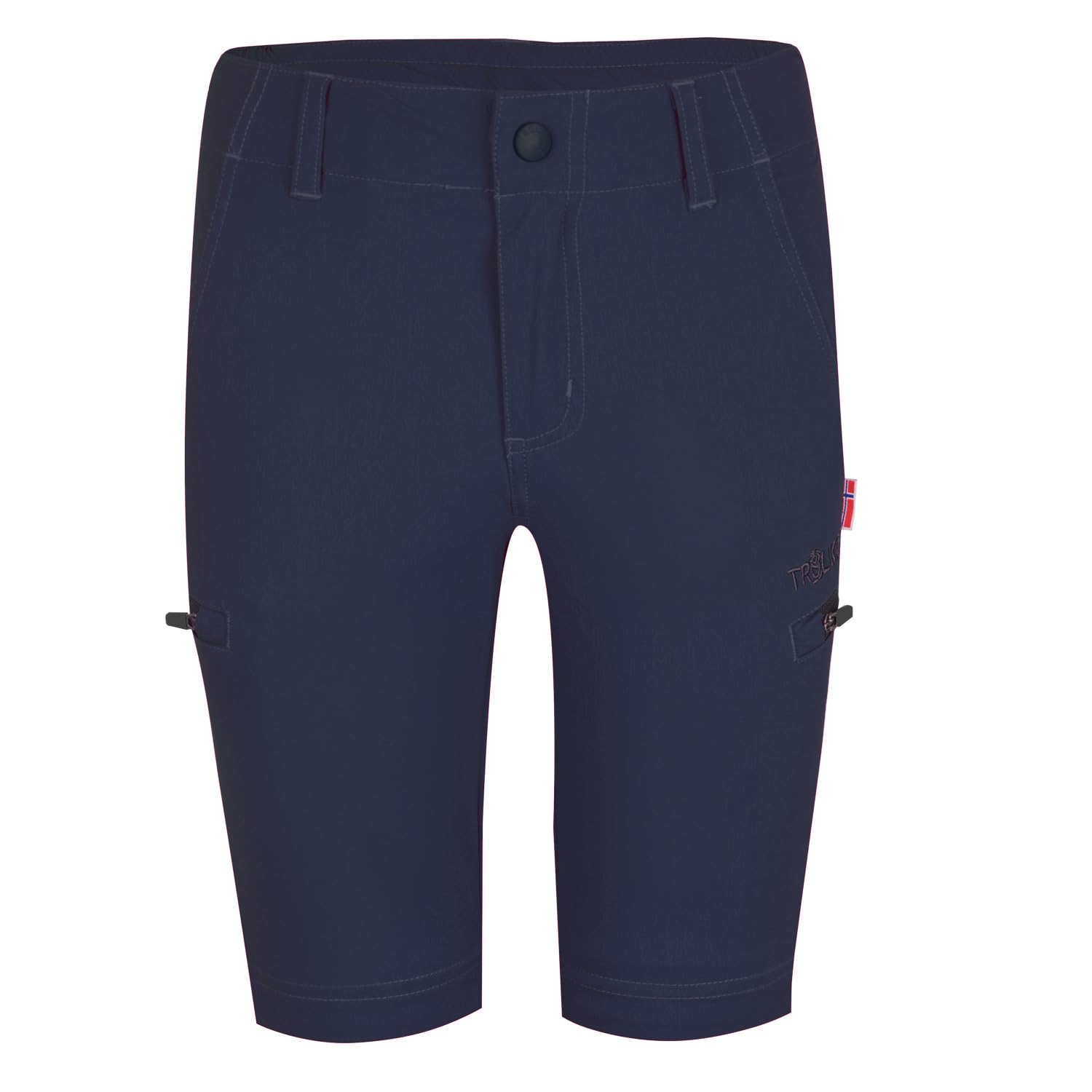 Trollkids Kjerag Zip Off - Pantalones de senderismo para niños, azul marino, 128 cm
