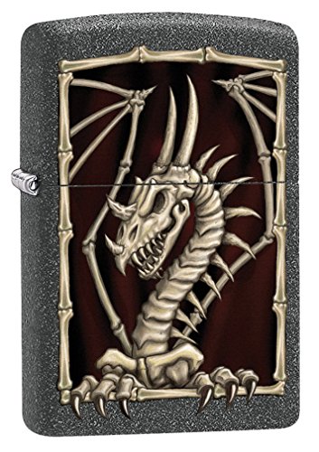 Zippo Lighter: Dragon Skeleton - Iron Stone 79581