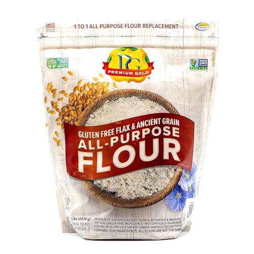 Premium Gold Gluten Free All Purpose Flour, 5 Pound, Gluten-Free,...