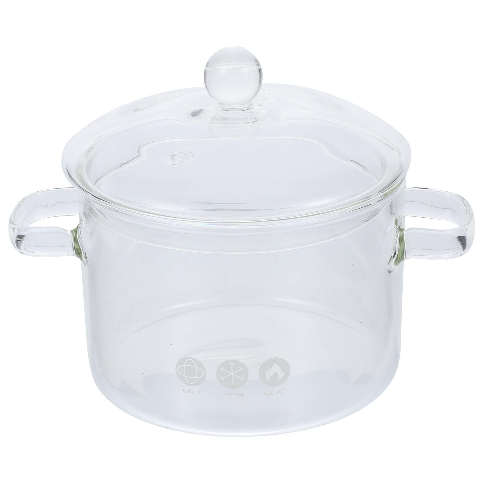Pot en verre transparent à mijoter 15 cm induction casserole résistante chaleur soupe