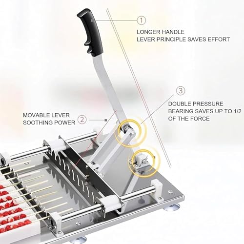 Spiedini multifunzione in acciaio inox, prepara 100 spiedini in 5 minuti, ideale per grigliate