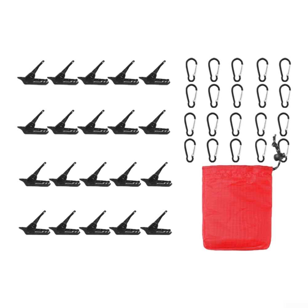 Set 20 Clips Cocodrilo Exterior Ligero para compacto Set 20 Clips