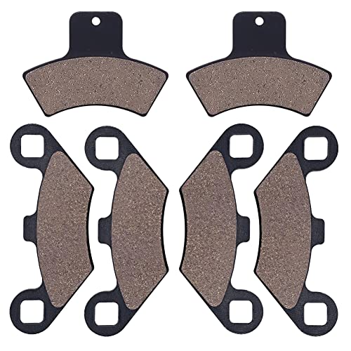 Cyleto Front and Rear Brake Pads for Polaris Sportsman 335 400 500 4X4 Scrambler 400 500 Diesel 455 Magnum 325 500 Sport 400 Trail Blazer 400 250 Xplorer 400 250 Xpedition 425 325