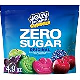 JOLLY RANCHER Gummies Zero Sugar Assorted Fruit Flavored Candy Bag, 4.9 oz (7 Pouches)