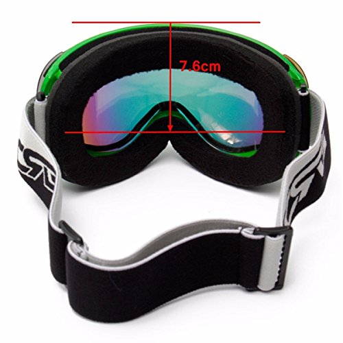NICOLIE Przeciwmgielne podwójne soczewki UV zimowe wyścigi na zewnątrz snowboard gogle narciarskie okulary przeciwsłoneczne CRG101-2A
