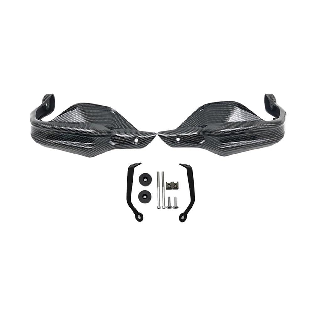Motorcycle Hand Guards For Honda Transalp 750 XL750 2023-2024 – ABS Plastic Windshield Hand Protectors, Carbon Look