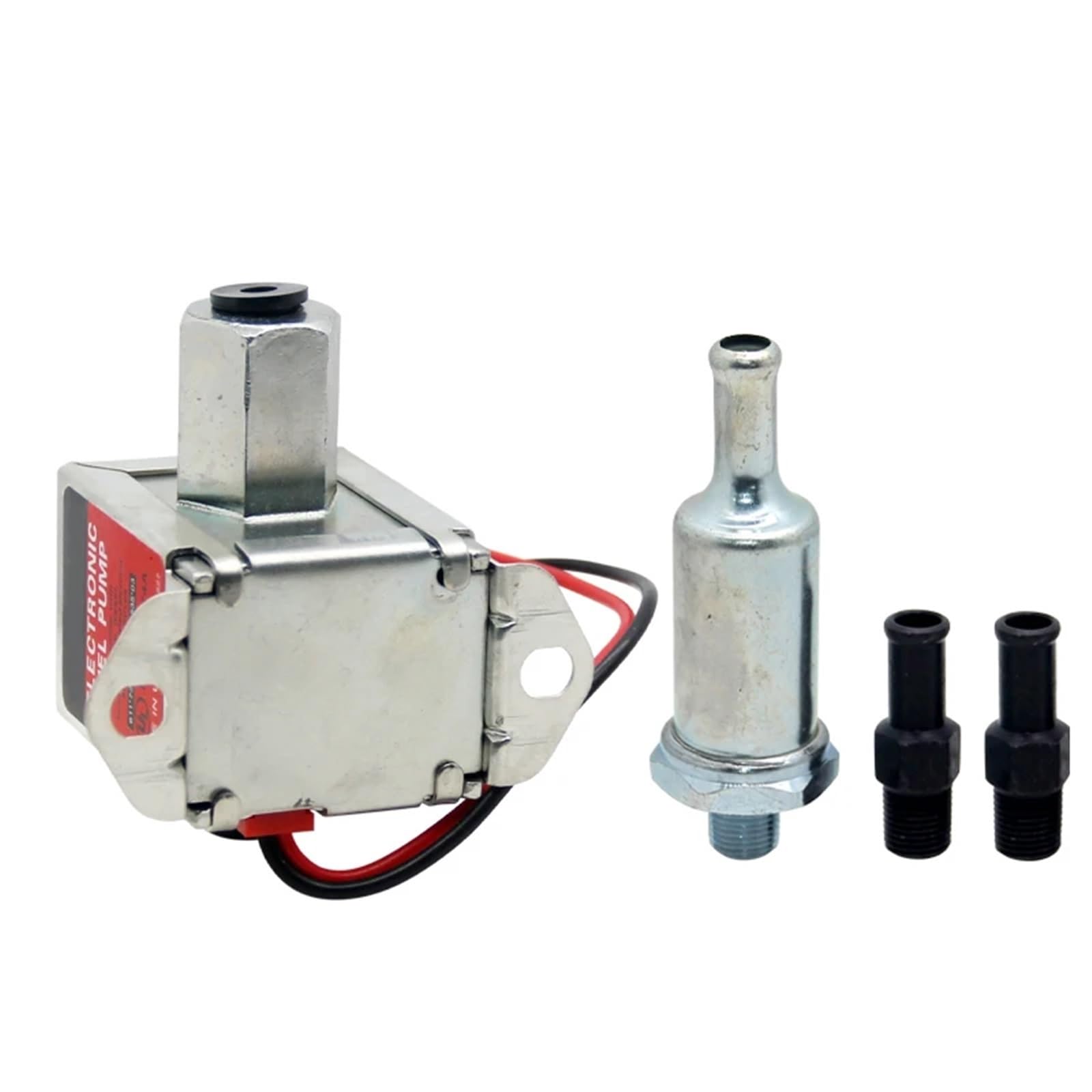Pompe à Carburant Pression Pompe à carburant basse pression 12 V avec étiquette rouge pour carburateur pour FORD 40104 40105 40106 40107 réparation(40104-12V)