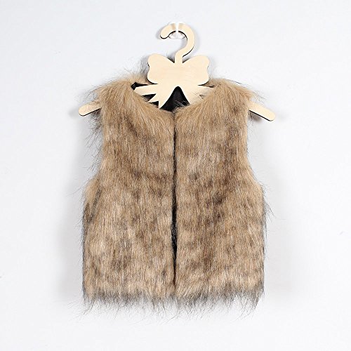 Girls Faux-Fur Villus Vest Jacket Thick Warm Waistcoat Toddler Baby Sleeveless Outwear Coat Party Dress Furry Overcoat4