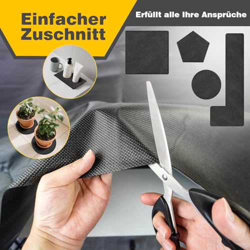 GINKGO Antirutschmatte 120x100cm-Kofferraum Schutzmatte für Außenbereich, Schubladen, Waschmaschine und Werkstatt Zuschneidbar, rutschfeste Unterlage.