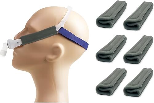 6 cubiertas de correa para máscara CPAP, almohadillas cómodas para correa CPAP, almohadillas faciales CPAP, cojines para máscara de apnea del sueño,