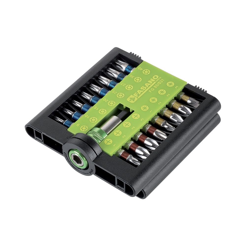 SET 30 INSERTI ASSORTITI DA 1/4" + PORTA INSERTI PER AVVITATORE FASANO FG 85/S31