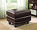 Coaster Home Furnishings Ottoman, Burgundy