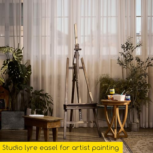 Image of MEEDEN Wooden Artist Easel for Painting: Adjustable Studio Easel for Adults