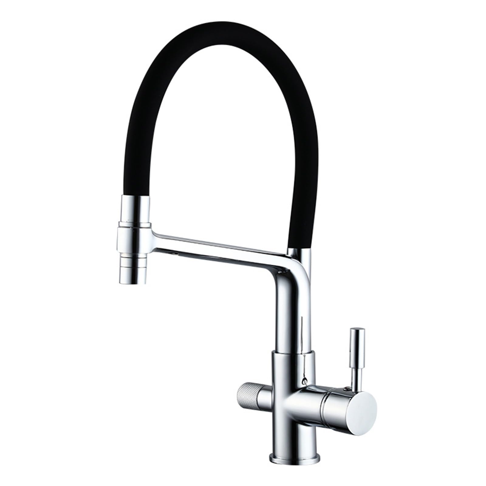 Robinet 3 en 1 en laiton chromé haut de gamme pour l'eau potable pure