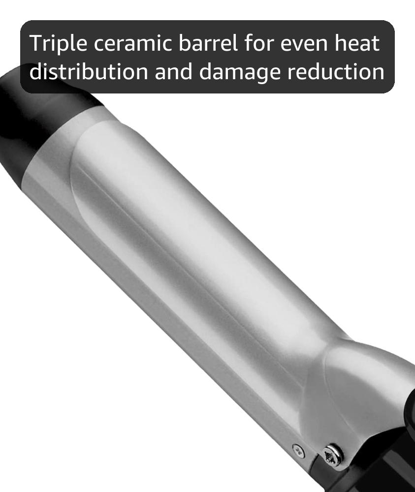 Revlon Perfect Heat Triple Ceramic Curling Iron | For Silky Smooth Loose Curl...