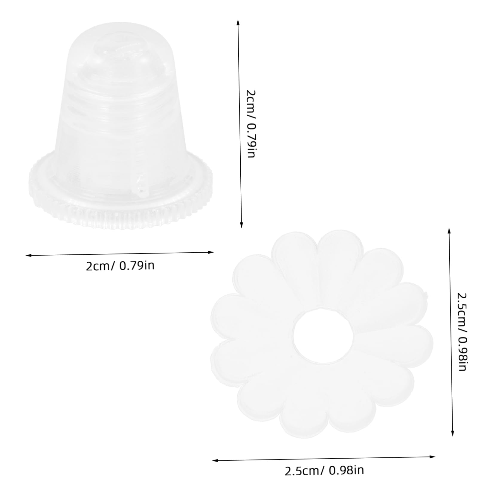 SOIMISS Piezas De Reparación De Paraguas Accesorios De Paraguas De Burbujas Puntas De Paraguas Profesionales Protector De Tapas De Paraguas Gorras De Paraguas De Poste El Plastico