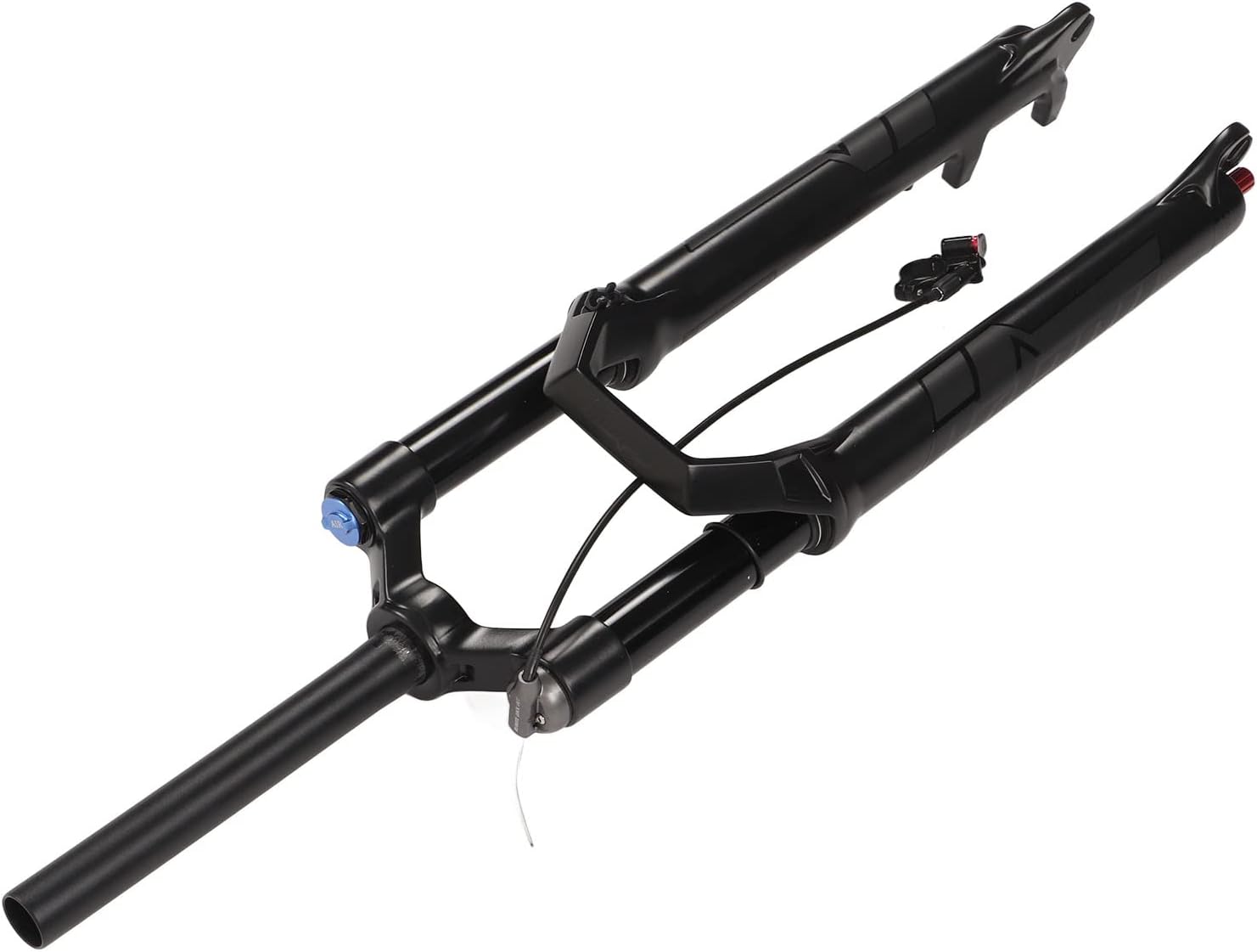 Bolany Mountain Bike Front Fork, close-up of remote lockout mechanism