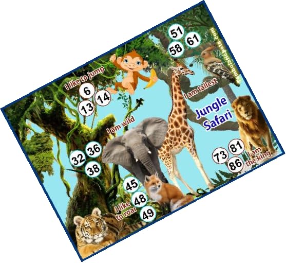 Welcome to Jungle Theme tambola Tickets Bingo housie lotto (Printed on Hard Sheet, Big Size Tickets, 24 Cards) (B0CD7Z4S1N) Amazon Price History, Amazon Price Tracker